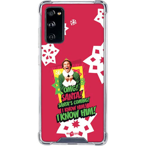 Elf OMG Santas Coming Galaxy S20 FE Clear Case